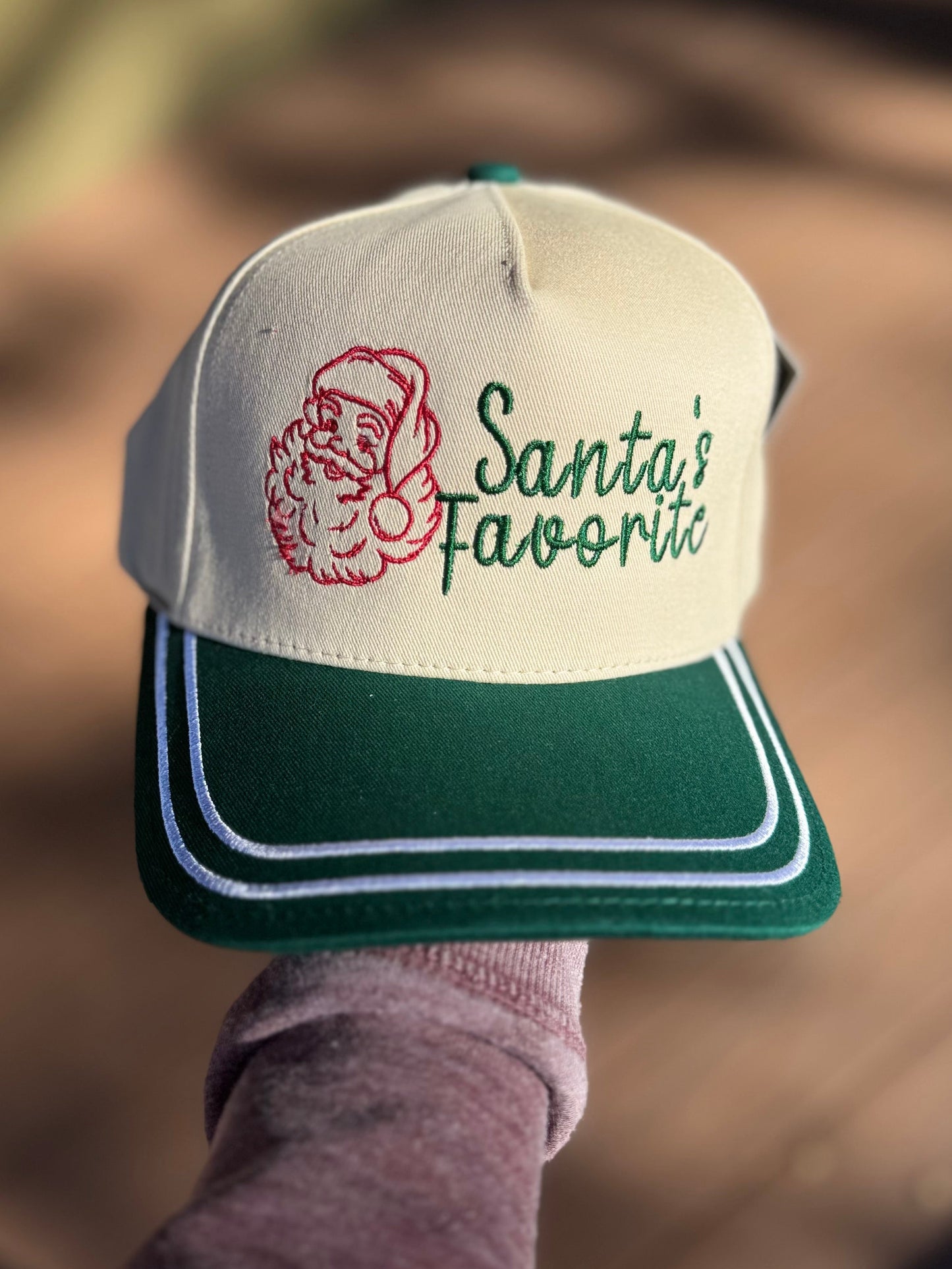 Green Santa's Favorite Trucker Hat