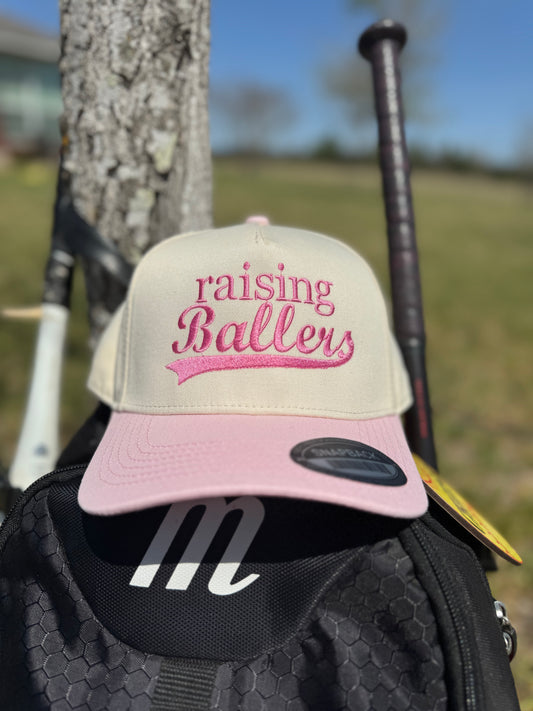 Raising Ballers Pink Trucker Hat