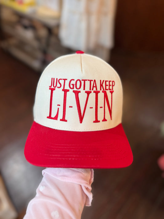 LIVIN Trucker Hat Red