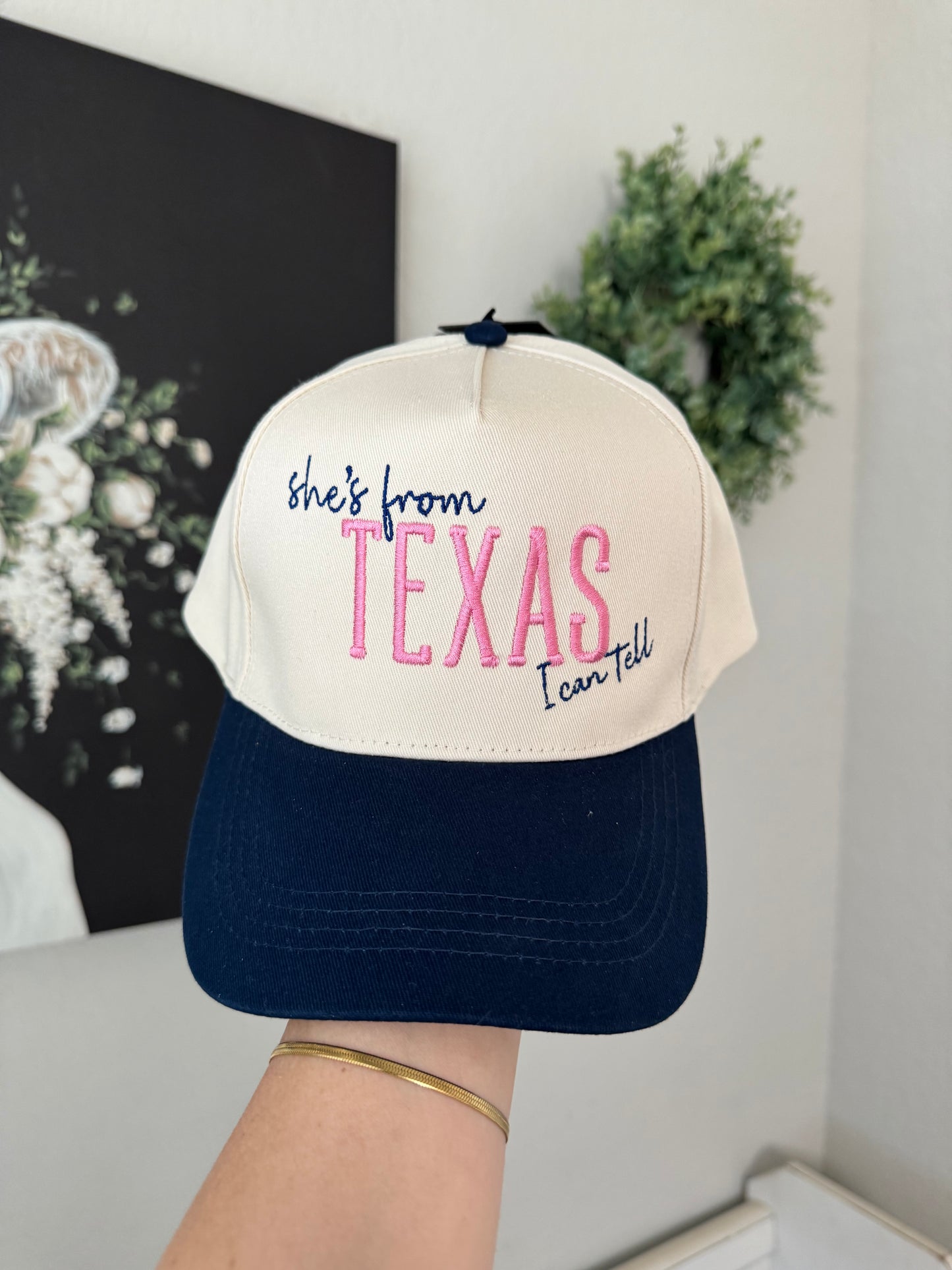 He's Choosing Texas Trucker Hat - Navy