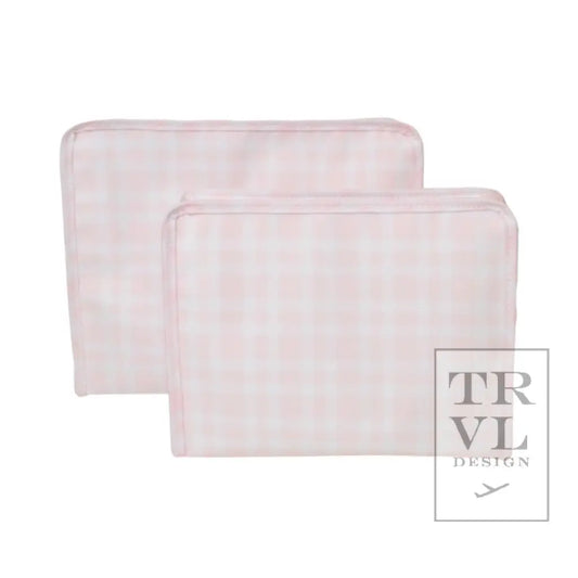 TRVL - Roadie Medium - Pimilco Pink Plaid