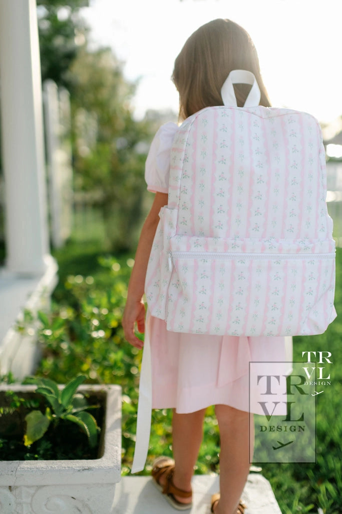 TRVL - Backpacker - Backpack Ribbon Floral Pink