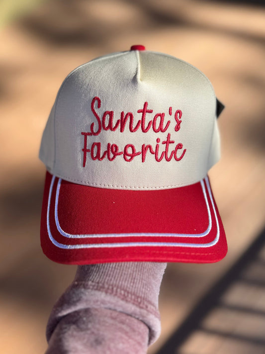 Santa's Favorite Red Trucker Hat