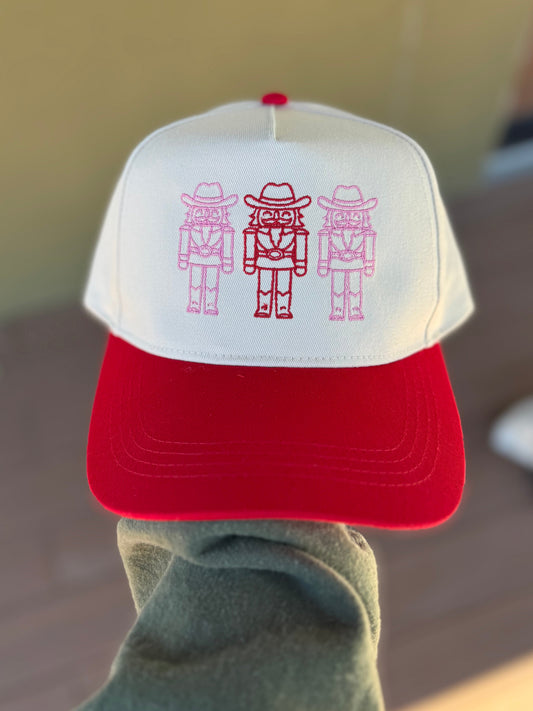 Red/Pink Cowboy Nutcracker Hat