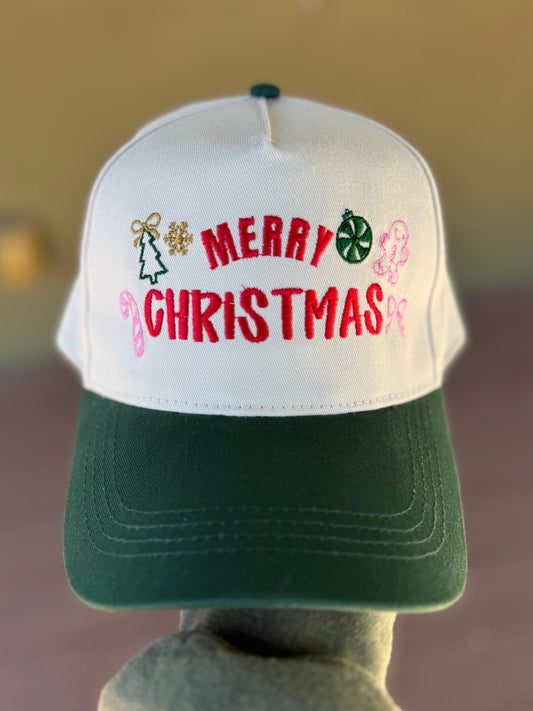 Cutesy Merry Christmas Trucker Hat