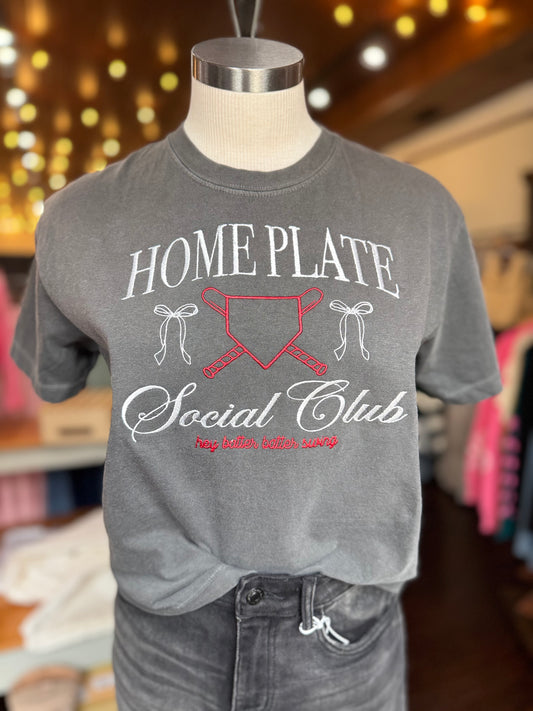 Home Plate Social Club Cropped Tee