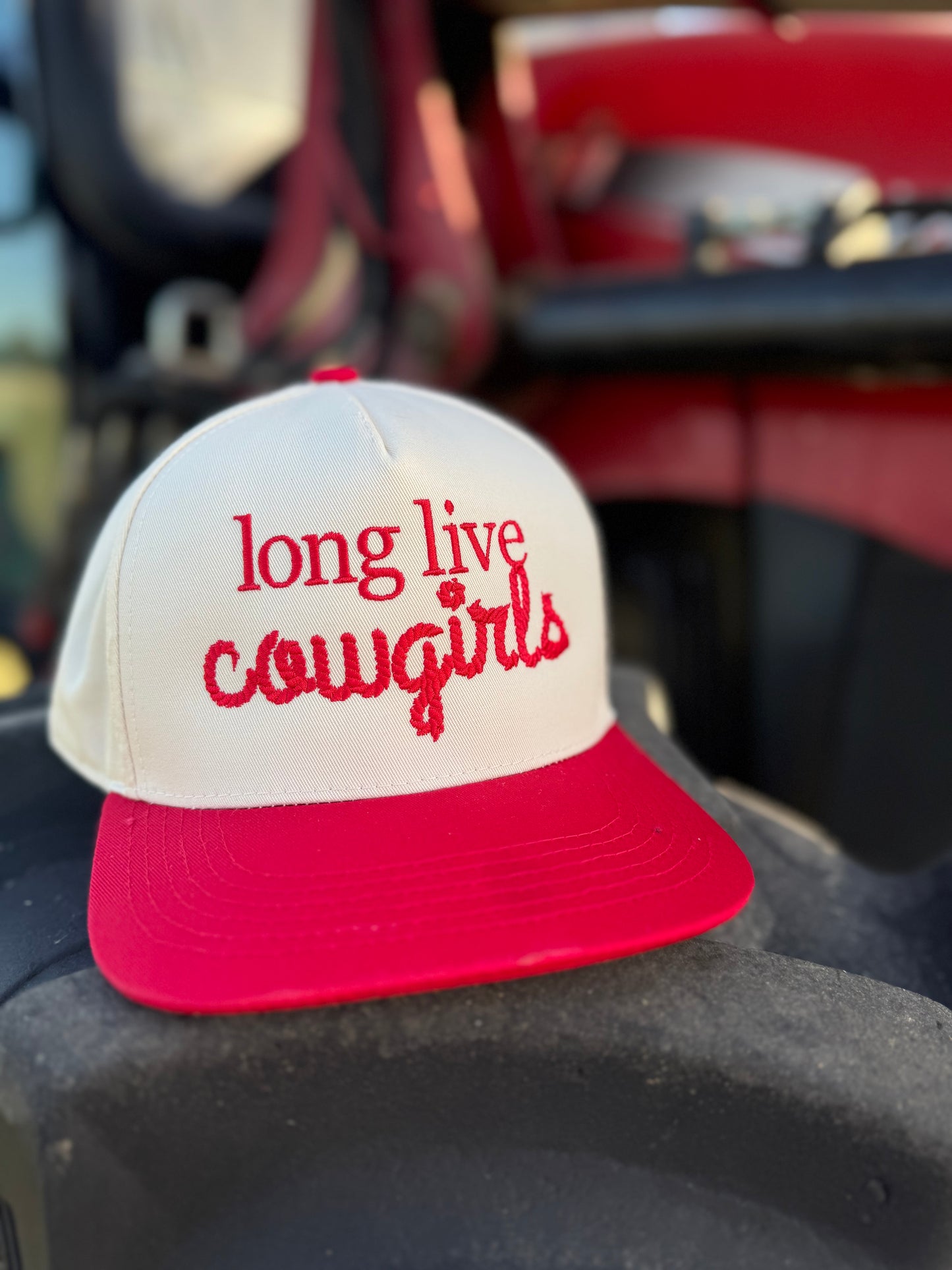 Long Live Cowgirls Trucker Hat - Red