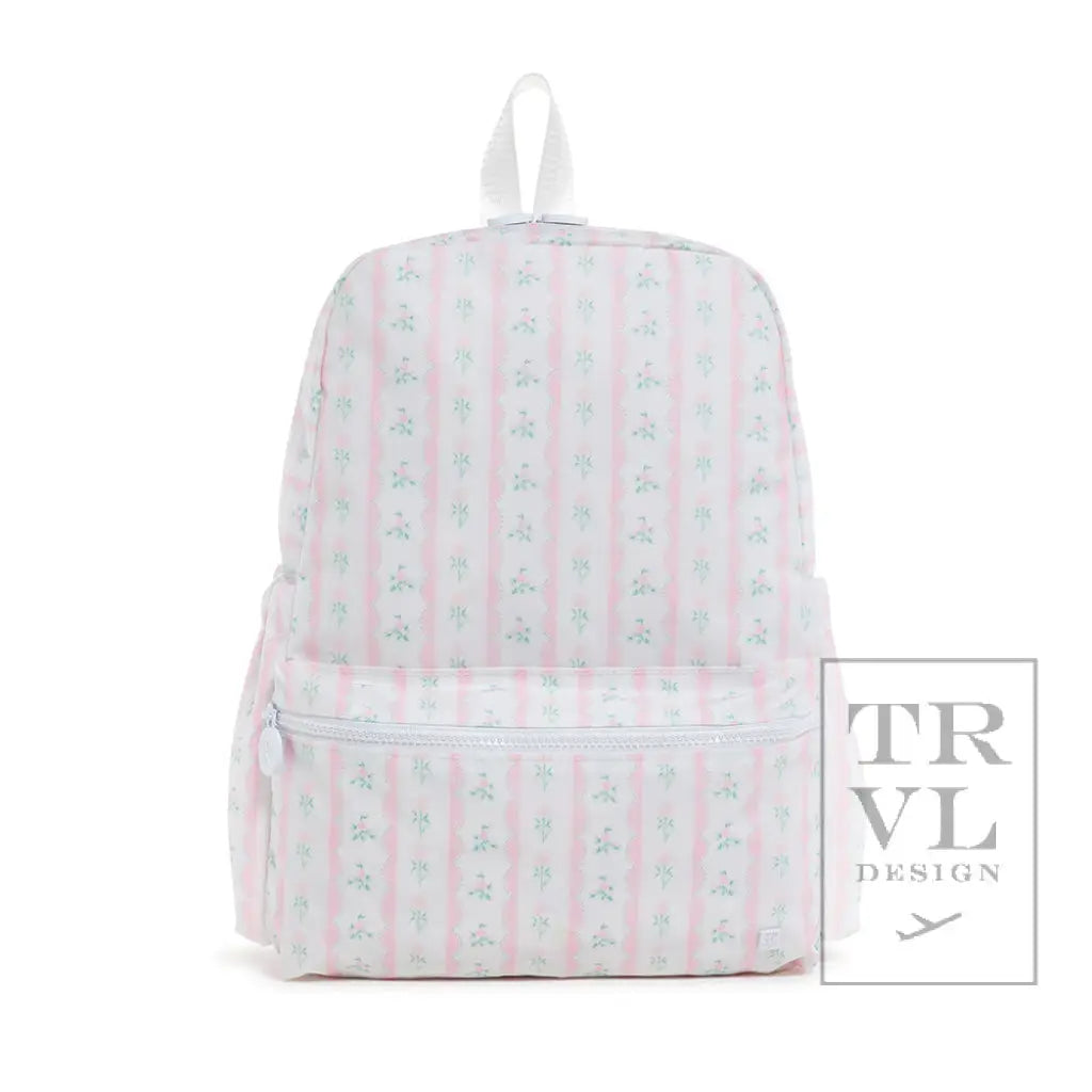 TRVL - Backpacker - Backpack Ribbon Floral Pink