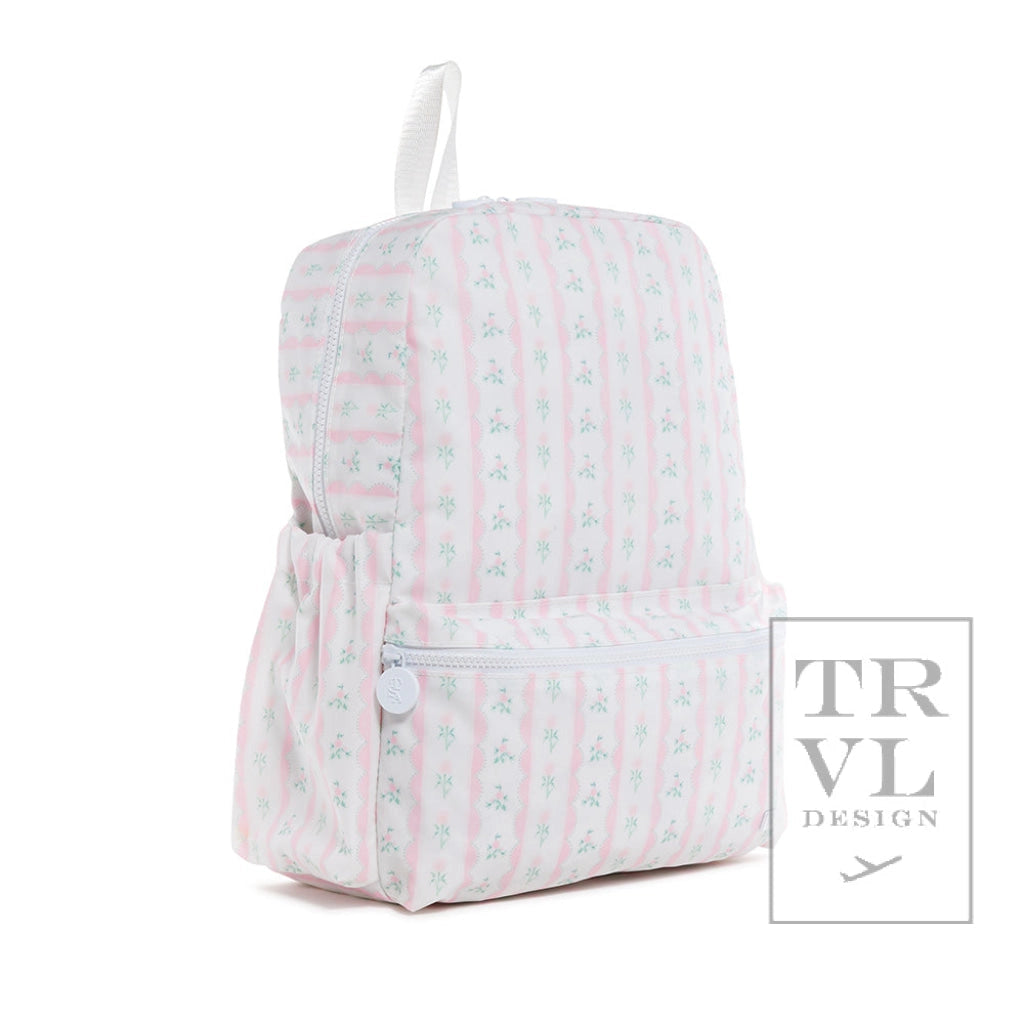 TRVL - Backpacker - Backpack Ribbon Floral Pink